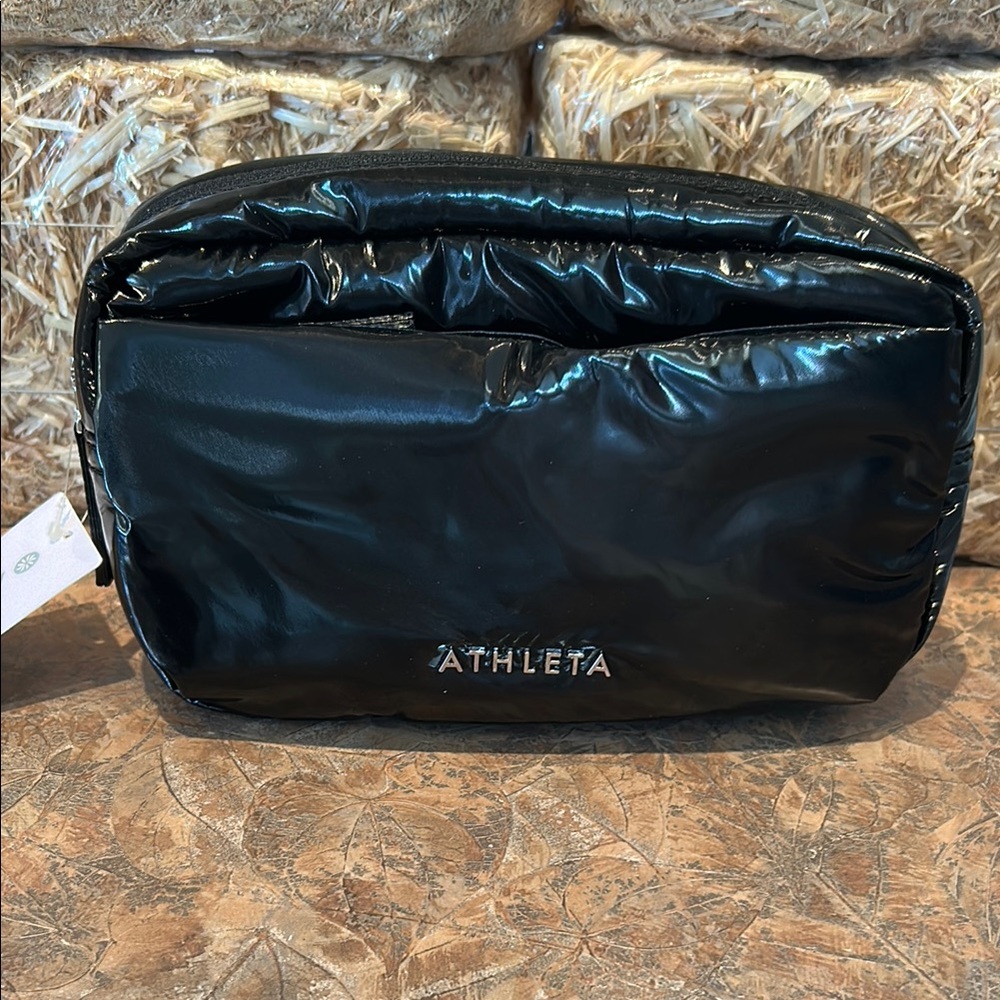 Athleta Black Shimmer Large Belt Bag
